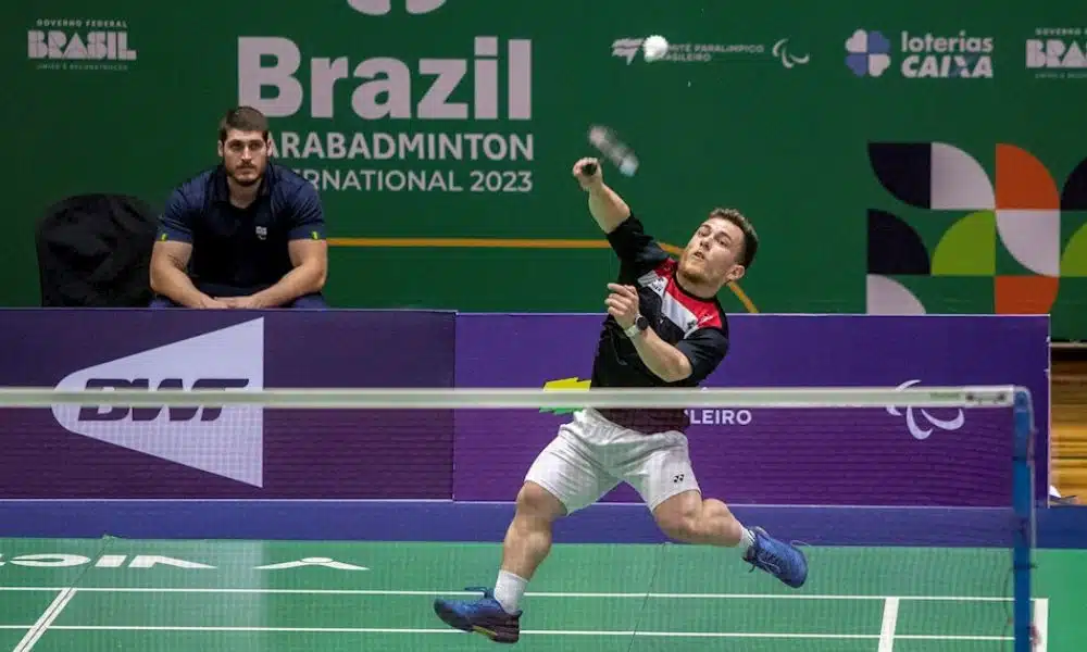 Vitor Tavares avança para as semis do 4 Nations Internacional de parabadminton (Foto: Ale Cabral/CPB)