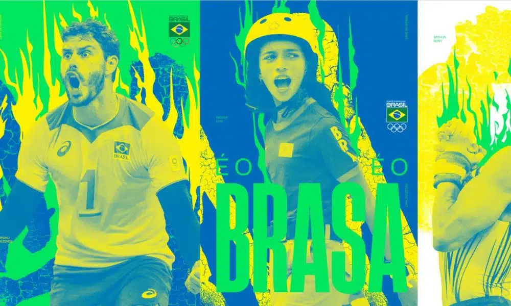Campanha "Manda Brasa, Brasil", campanha lançada pelo COB (Divulgação/COB)