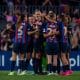 Confronto entre Barcelona e Chelsea, válido pela Champions League Feminina (Divulgação/Twitter/@FCBfemeni)