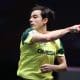 Hugo Calderano enquanto joga no WTT Champions de Xinxiang