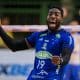 Lopez, do Sada Cruzeiro, comemora ponto durante a Superlliga masculina