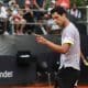 Marcelo Melo e Alexander Zverev enquanto perdem no Masters de Monte Carlo