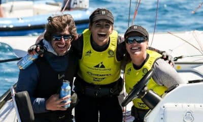 Martine e Kahena enquanto campeãs do Princesa Sofia de vela