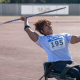 Raissa Rocha Machado enquanto participa do Desafio CPB/CBAt de atletismo