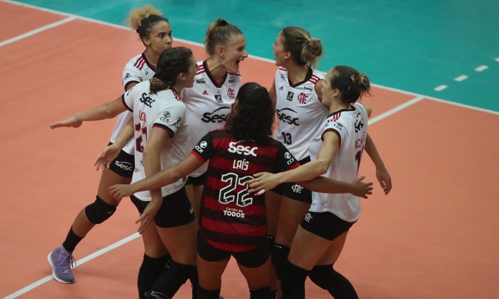 Sesc Flamengo bate Flu e faz 1 a 0 nos playoffs da Superliga Feminina de vôlei