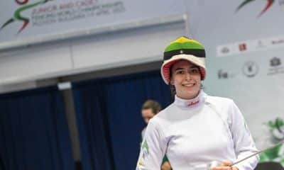 Victoria Vizeu no Mundial Júnior de esgrima espada