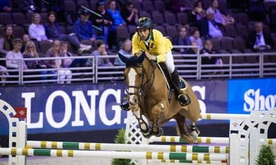 Yuri Mansur e Vitiki Final da Copa do Mundo de hipismo saltos (Richard Juilliart/FIE)