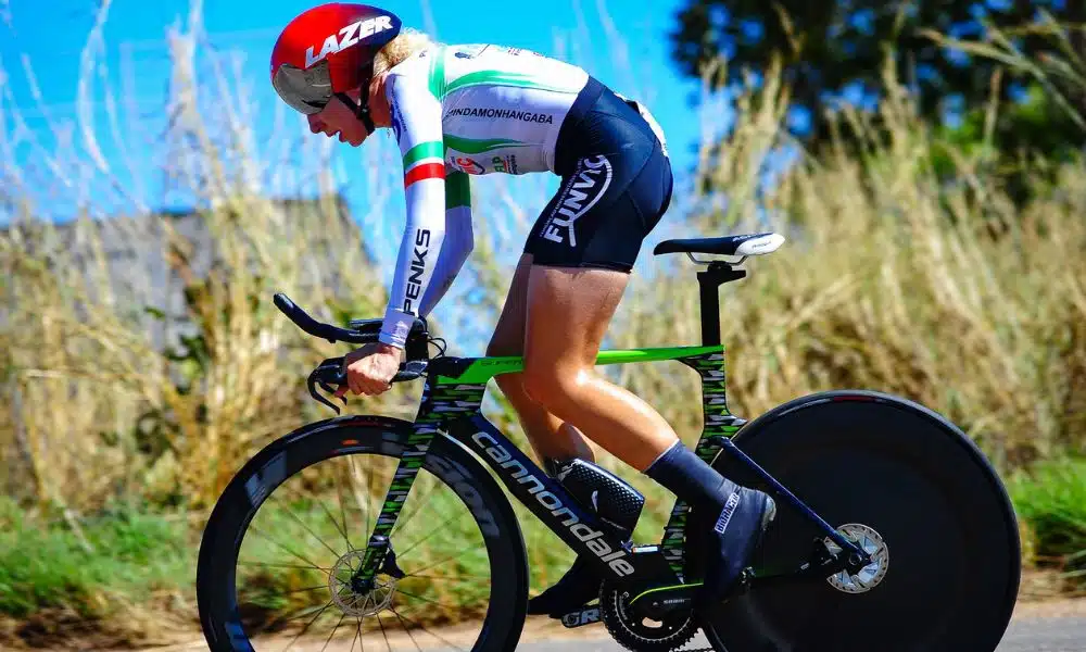 Ana Paula Polegatch no Pan-Americano de ciclismo estrada mas