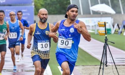 Ary Dias corre ao lado de outros ateltas