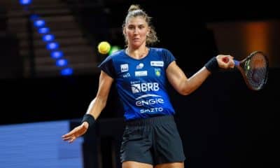 Mas - Bia Haddad Maia em ação na Billie Jean King Cup. Assim Brasil x Alemanha