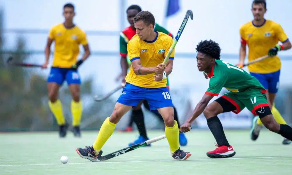 Mas - Brasil x Guiana Pan-Americano Júnior de hóquei sobre grama