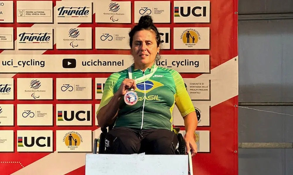 Mas Gilmara do Rosário na Copa do Mundo de paraciclismo estrada