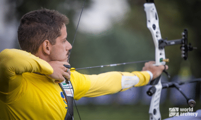 mas Marcus Vinícius D'Almeida na Copa do Mundo de Antalya de tiro com arco