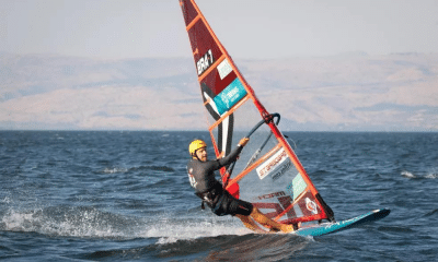 Matheus Isaac enquanto compete na Semana Olímpica de Hyéres mas