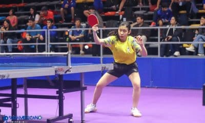 Karina Shiray, integrante da seleção do Brasil, em ação pelo Sub-19 no Sul-Americano, em Rosário - Foto: FATM