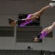 Maria Luiza Marcante/Eduarda Vicente durante apresentação no Pan-Americano Júnior de ginástica de trampolim