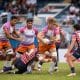 Cobras jogando contra o Raptors no Estádio Nacional de São Paulo pela Super Rugby Américas