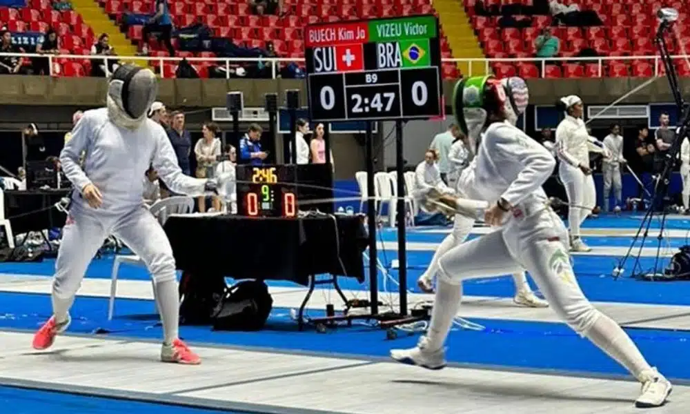 Victoria Vizeu em ação nas pules do Grand Prix de Cali (Foto: Acervo Pessoal)