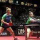 Danielle Rauen e Jennyfer Parinos enfrentam dupla da China em busca da vaga na final em Montenegro (André Soares/CBTM)