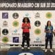Um dos pódios do Brasileiro Interclubes Sub-20 de wrestling, onde o Sesi foi o grande destaque (Reprodução/Instagram/@dudakeysluta)