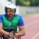 Parré sorri após terminar prova de atletismo (Foto: Roberto Souza/CPB)