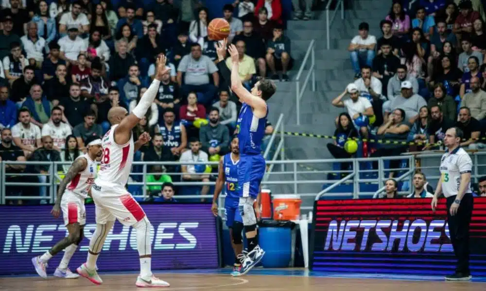 Partida entre Franca e Minas, válida pela semifinal do NBB (Divulgação/NBB)