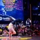 -Boy Leony e B-Girl Maia competindo a Final Nacional do Red Bull BC One, em São Paulo, no último ano (Little Shao/Red Bull Content Pool)