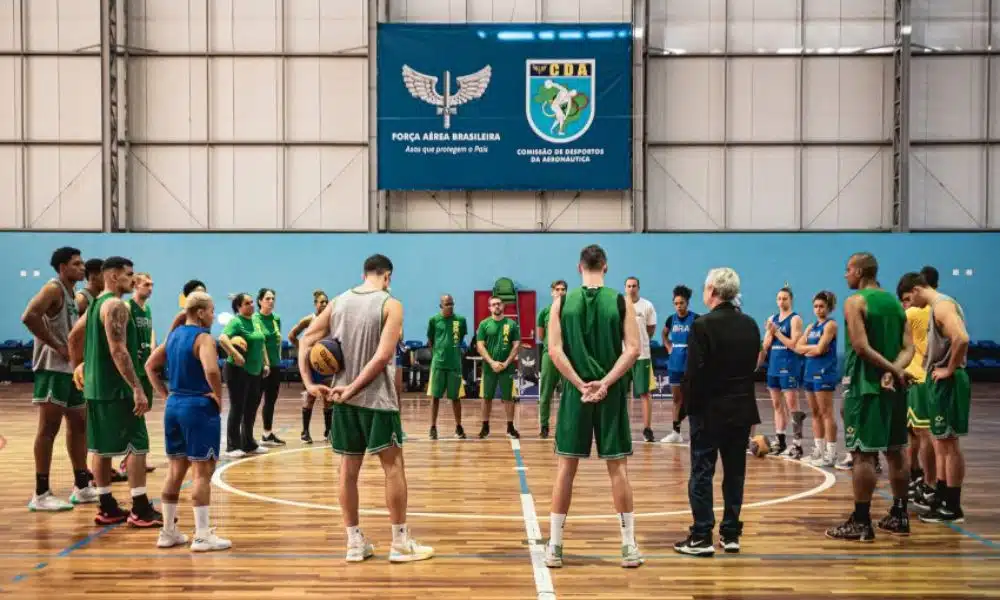 Seleção brasileira de basquete 3x3 em preparação para o Mundial (Divulgação/CBB)
