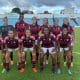 Foto oficial da equipe titular do Flamengo para a partida contra o Cefama pelo Brasileiro Feminino Sub-20