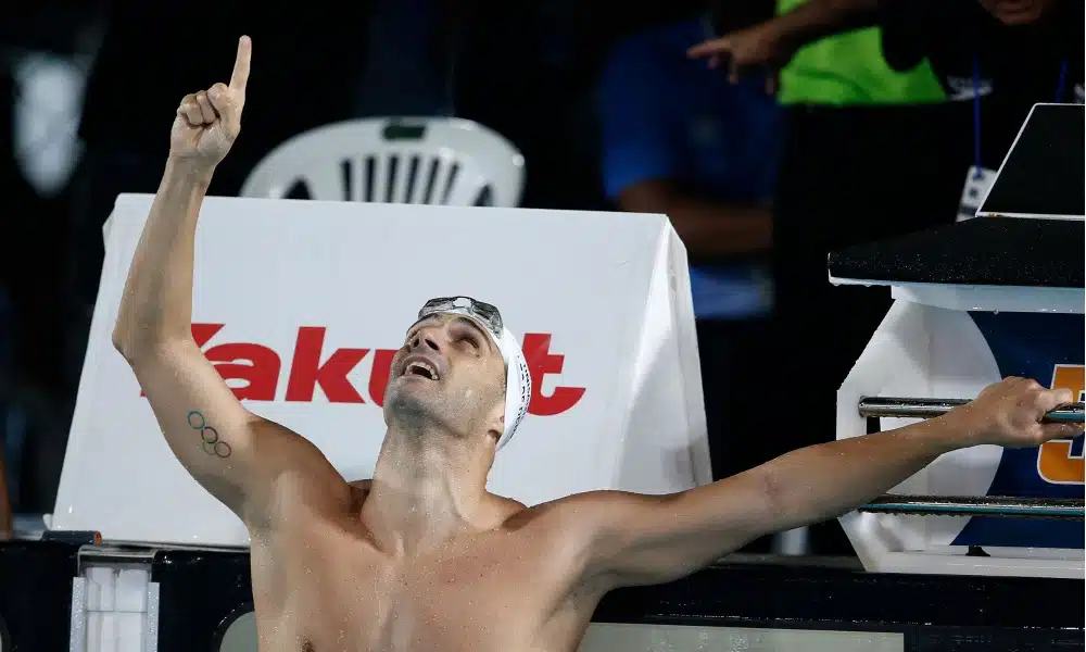 Leonardo de Deus comemora título nos 200m borboleta do Troféu Brasil de Natação 2023