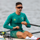 Lucas Verthein durante disputa da Copa do Mundo de remo