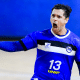 Diogo Hubner, do Pinheiros, comemora vitória no Sul-Centro-Americano de handebol masculino. Taubaté e Itajaí também ganharam