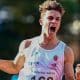 Renan Gallina comemora após terminar uma prova / Sul-Americano Sub-20 de Atletismo