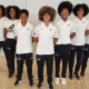 boxe feminino do Brasil pousa para foto antes de embarcar par o Grand Prix de Usti nad Labem