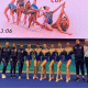 Delegação do Brasil na Copa do Mundo em Portugal posa para foto. Conjunto do Brasil se classificou para a final