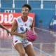 Joice se prepara para fazer arremesso para o Ituano em jogo da LBF