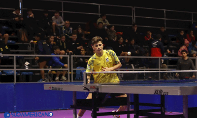 Lucas Romanski, do Brasil, levou o ouro no Sul-Americano Sub-15 e Sub-19 de tênis de mesa