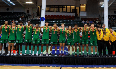 seleção brasileira sub-19 no pódio do Campeonato das Américas