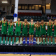 seleção brasileira sub-19 no pódio do Campeonato das Américas