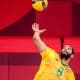 Wallace em ação na Olimpíada de Tóquio. CBV foi suspensa pelo COB por liberar atleta na final da Superliga