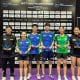 Duplas do Brasil posam para foto com seus troféus do WTT Youth Contender de Rosário