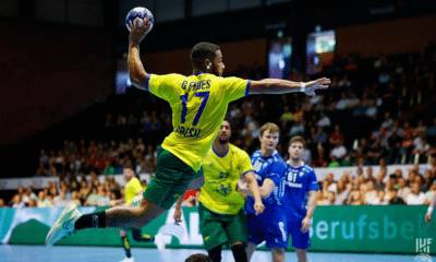 Brasil contra a França no Mundial sub-21 de handebol masculino