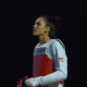 Caroline Santos se preparando para lutar no Mundial de taekwondo