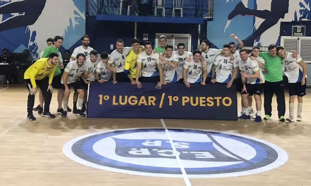 Equipe do San Fernando, campeão do Sul-Centro Americano de handebol (Felipe Abreu)