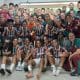 Comemoração das jogadoras do Fluminense após a vitória no Brasileiro Feminino Sub-20 (Reprodução/Twitter/@FluminenseFCFem)