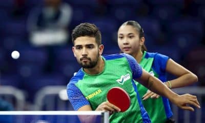Guilherme Teodoro e Giulia Takahashi conquistam a prata para o Brasil no Sul-Americano (Foto: ITTF Américas)