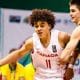 Partida entre Brasil e Canadá, válido pela AmeriCup Sub-16 (Reprodução/Twitter/@basquetebrasil)
