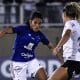 Confronto entre Cruzeiro e Corinthians, válido pelo jogo de ida das quartas de final do Brasileiro Feminino (Reprodução/Twitter/@CruzeiroFem)