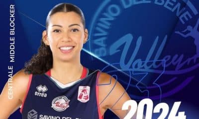 Brasileira Carol, jogadora da seleção brasileira de vôlei feminino, anunciada como reforço pelo italiano Savino Del Bene Scandicci (Reprodução/Instagram/@savinodelbenevolley)