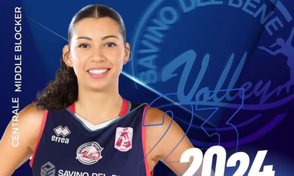 Brasileira Carol, jogadora da seleção brasileira de vôlei feminino, anunciada como reforço pelo italiano Savino Del Bene Scandicci (Reprodução/Instagram/@savinodelbenevolley)